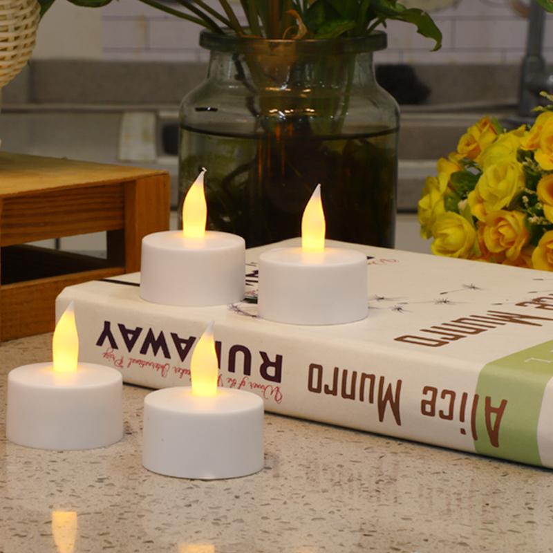 Wedding Bar Dinner Decoration Led Tea Light Candle Led Flameless Flickering Candles Tea Lights Rechargeable Led Candle Light