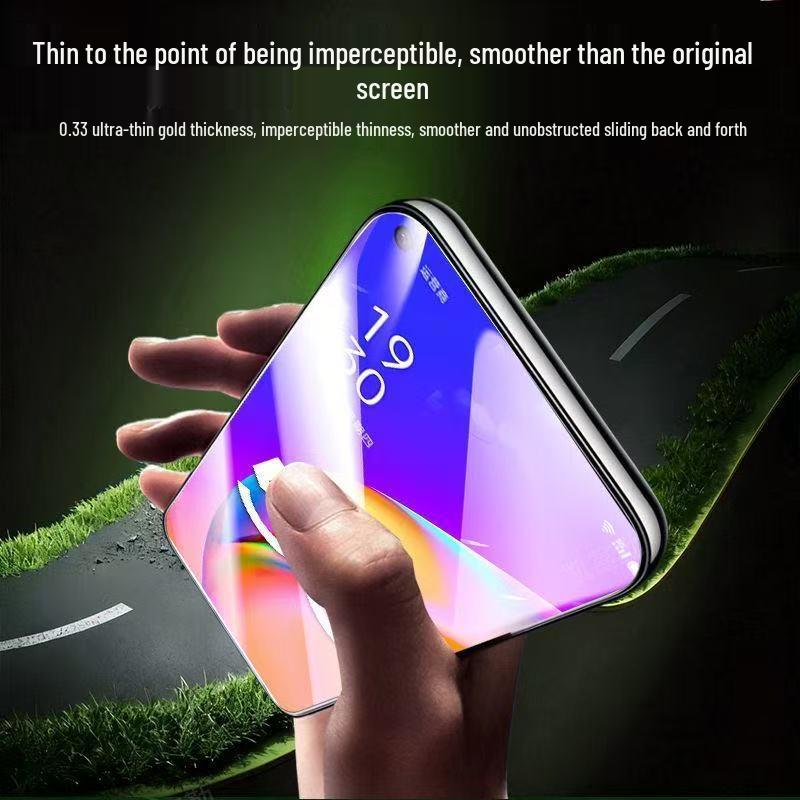 Закаленное стекло для экрана OPPO A95/A97 – Полное покрытие, защита от синего света, HD-четкость и устойчивость к отпечаткам пальцев