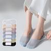 Women's Summer Thin Cotton Bottom Shallow Mouth Invisible Non Slip Non Fall with Ice Silk Boat Socks