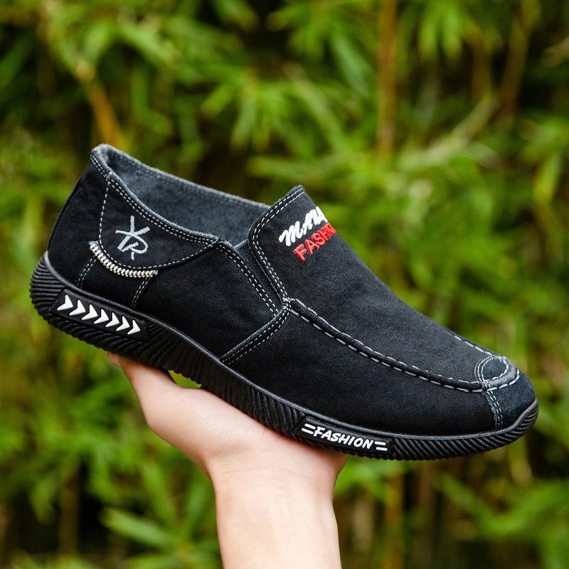 Мужская обувь 2024 весна мужские парусиновые туфли плоские повседневные туфли на шнуровке удобные дышащие туфли мужские туфли на плоской подошве размер 39-44
