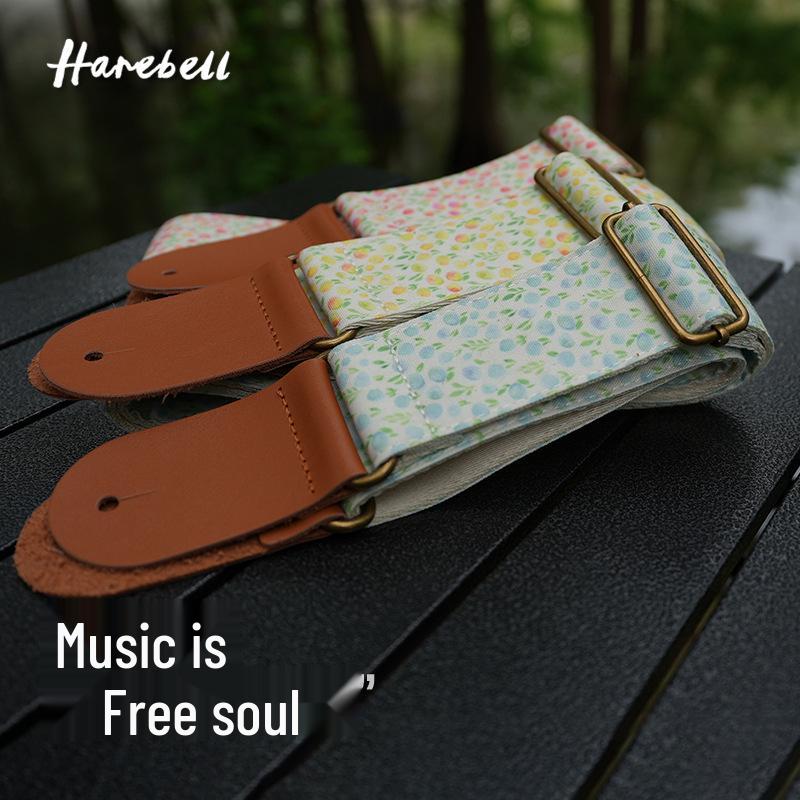 Qiqian Guitar Strap - Fresh, Comfortable, and Colorful: Blue, Red, Yellow (070-072) In Stock