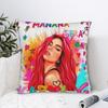 Кароль Джи Бичота Музыкальная Певица Наволочка Печатный Полиэстер Чехол для Подушки Декоративный Чехол для Подушки Дом На Молнии 45X45См