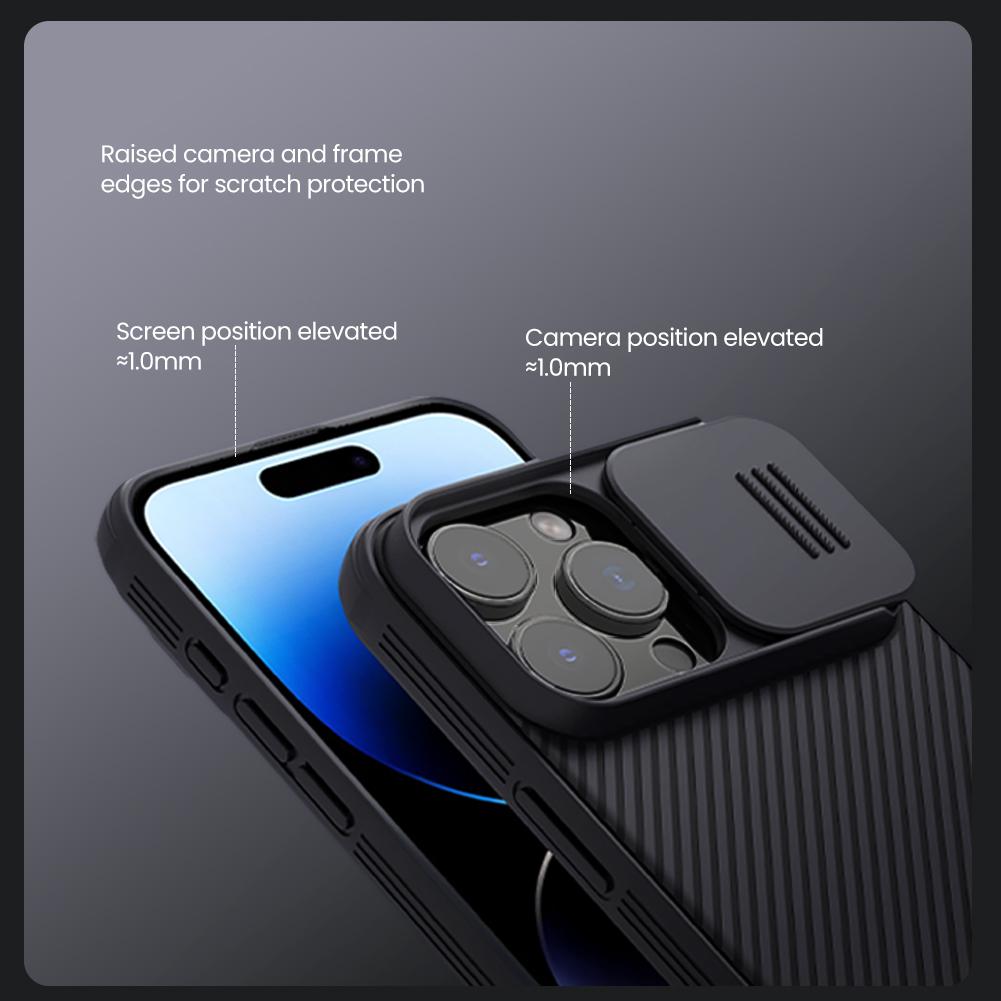 Чехол NILLKIN Camshield Pro для iPhone 16 Pro, совместимый с чехлом MagSafe TPU+PC для телефона со слайдер-камерой