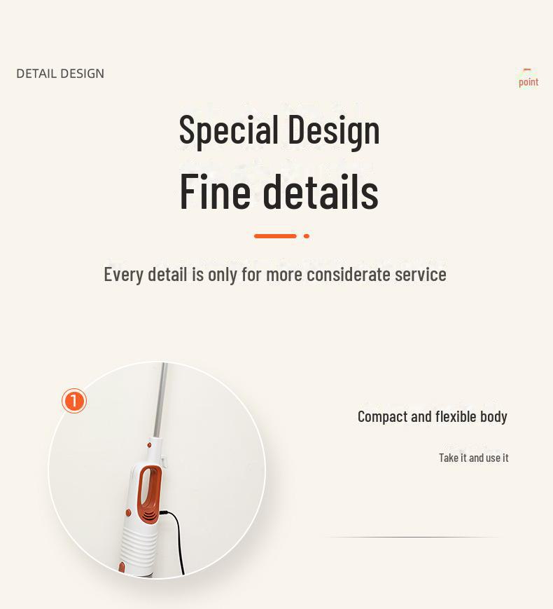 Ручной пылесос и швабра: Мощное всасывание, скребок для пола, универсальное чистящее средство