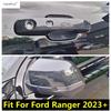 Декоративная накладка на ручку двери / корпус зеркала заднего вида для Ford Ranger 2024 2025, углеволокно, аксессуары для экстерьера