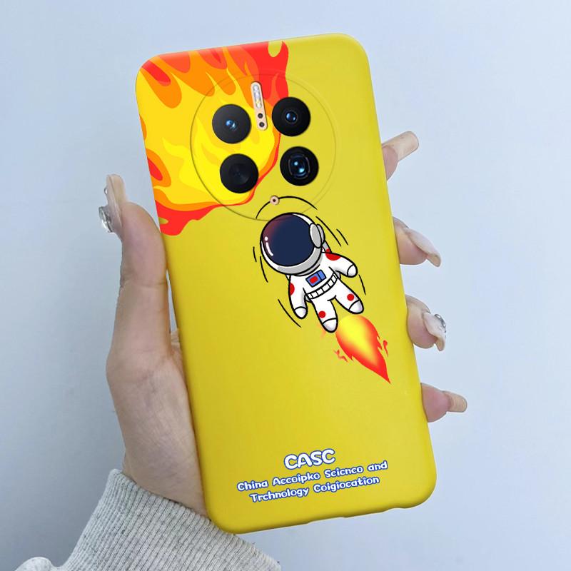 Чехол для телефона Huawei Mate 50 Pro DCO-AL00 DCO-LX9 Дизайн 'Цветочная Девушка 2025' Мягкий Силикон ТПУ Задняя Крышка для Mate50 Pro Чехлы