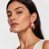 Stainless Steel Multi Color Earrings Exquisite Ear Jewelry Fashion Teardrop Stud Earrings  Women