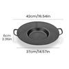 Aluminum Zinc Zinc Alloy Deep Baking Tray Thicken Frying Pan with Handles Multifunctional Griddle Pan  BBQ