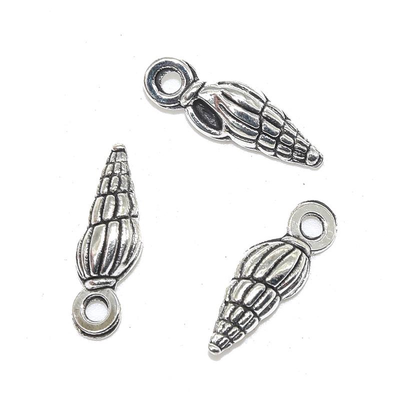 Набор из 18 самодельных украшений из сплава «Морская жизнь»: Подвески из ракушек и раковин для браслетов, ожерелий и серег