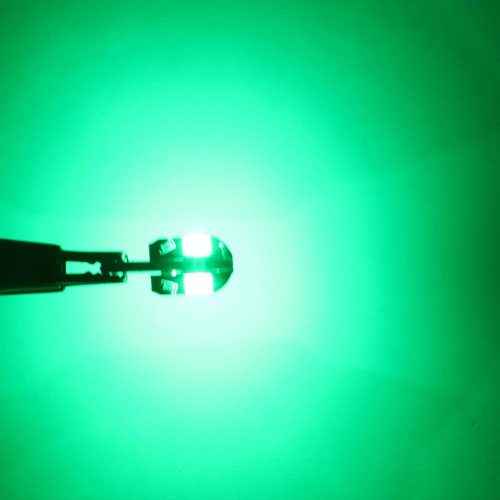 Светодиодная лампа для автомобиля T10 W5W LED Canbus без ошибок Сверхъяркий свет для салона автомобиля SMD Автолампа Белый Янтарный Красный Лампа для чтения Купольная лампа