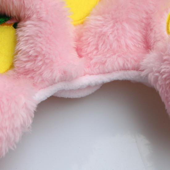 Привлекательный костюм для домашнего животного с нежной окантовкой из кораллового флиса с лимонным узором, куртка для собаки, пальто