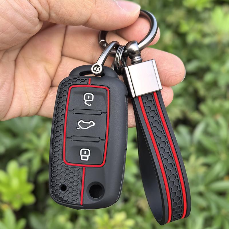Модная силиконовая крышка для автомобильного ключа для VW Volkswagen Polo Tiguan Passat B5 B6 B7 Golf 4 5 6 MK6 Jetta Lavida Skoda Octavia A5 Seat