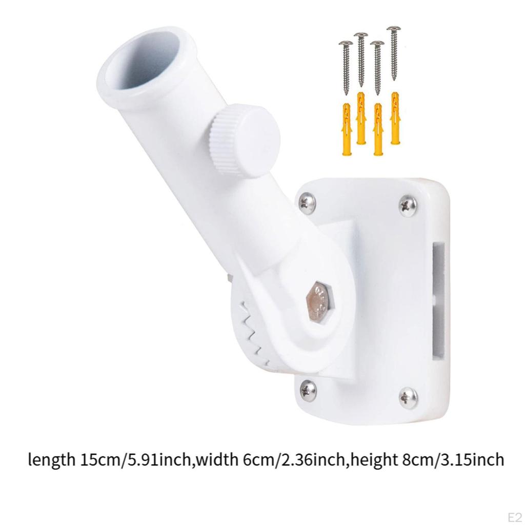 Flag Pole Holder 1" Inner Diameter Aluminium Alloy for Outside House Weather Resistance