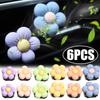 Car Air Outlet Aromatherapy Clip Healing Little Flower Decoration Accessories Auto Air Conditioning Vent Fragrant Slices Holder