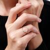EMANCO Trendy Stainless Steel Rings for Women Vintage Geometric Pinky Ring Dainty Stackable Round Midi Rings Jewellery