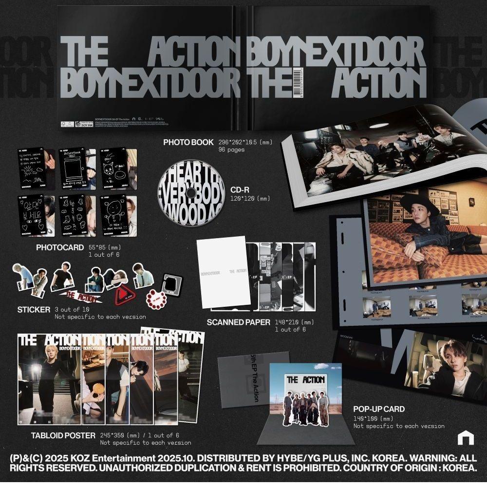 [В НАЛИЧИИ] BOYNEXTDOOR - 5-й мини-альбом 'The Action' (Фотокнига вер.)