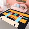 Мультфильм Кассетный Ковер Гостиная Спальня Напольный Коврик Коврик Цветочный Нескользящий Домашний Декор Коврик