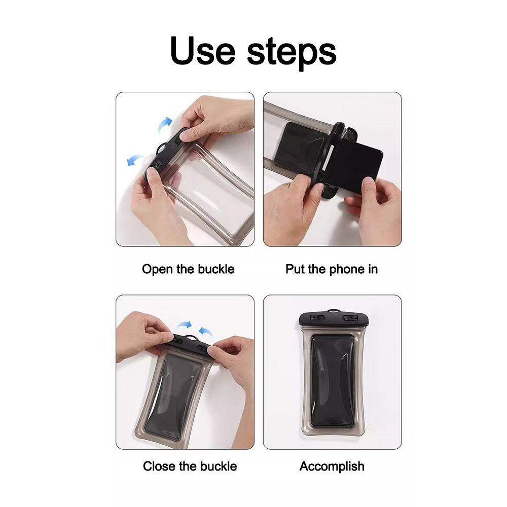 Under 7.0 Inches Waterproof Phone Case Touch Screen Phone Sealed Bag Swimming&Diving