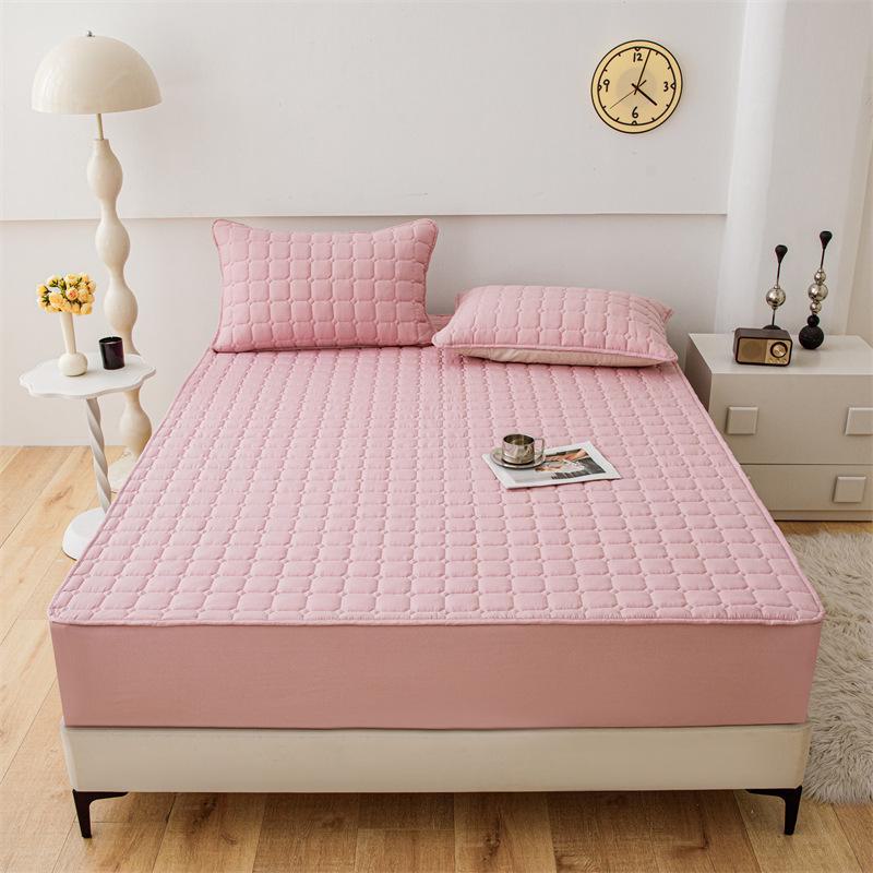 Комплект защитных чехлов для матраса из соевого стеганого материала премиум-класса: Класс А, 3-х предметный, включает чехол для матраса, наволочку и покрывало для младенцев и беременных.