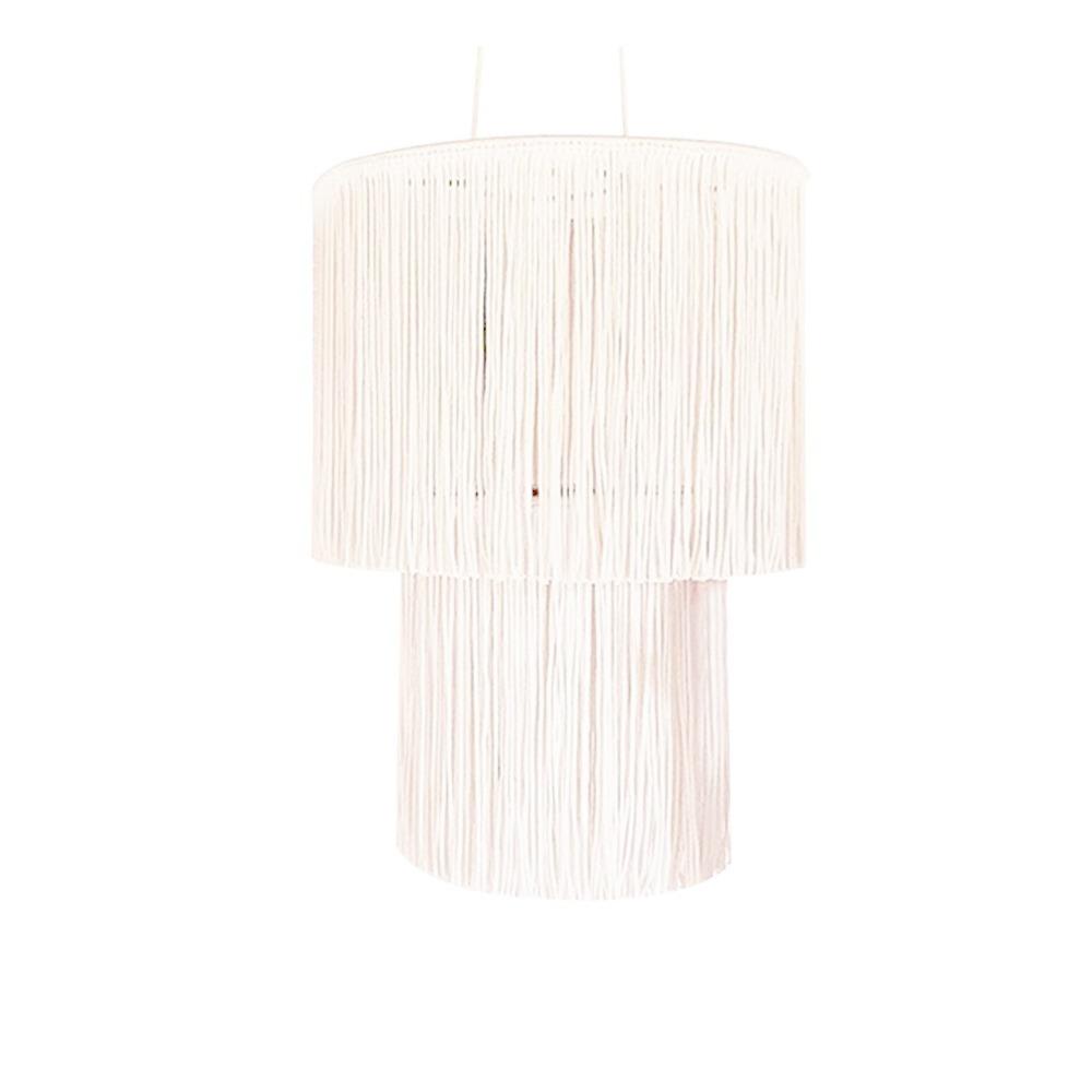 Handwoven Woven Tapestry Lampshade Exquisite Classic Macrame Tassel Lamp Shade Creative Vintage Hanging Light Cover Living Room