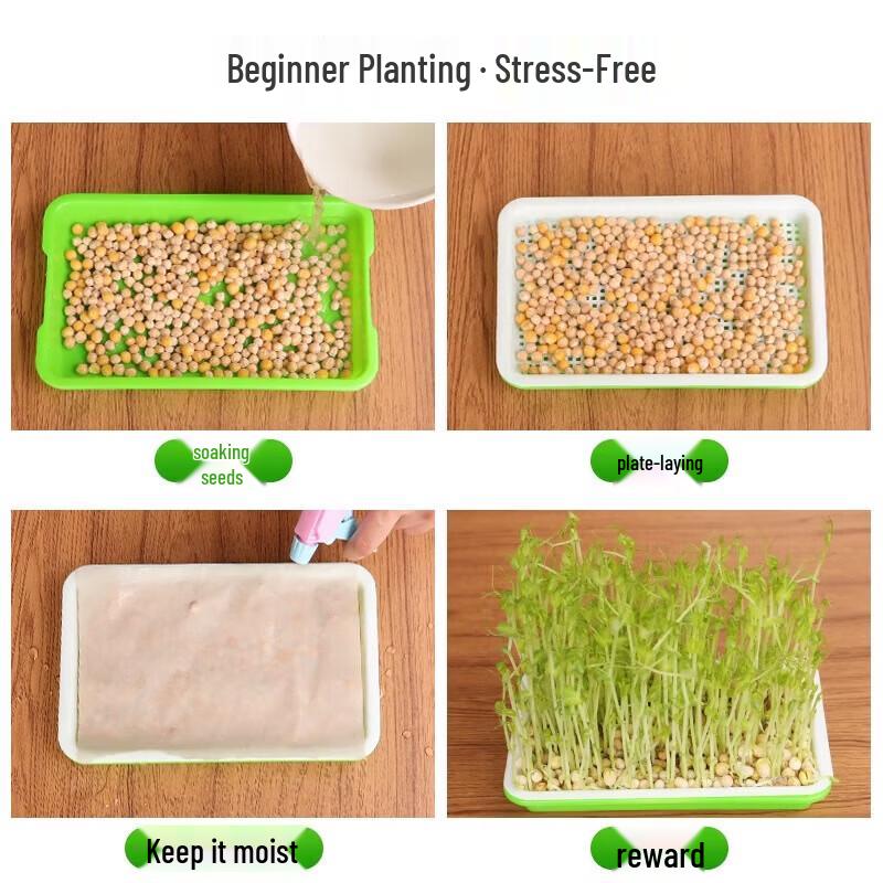 Hydroponic Sprouting Seedling Tray (2-Pack)