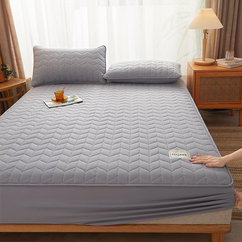 Покрывало цельное с хлопковой подкладкой, защитный чехол для матраса Simmons, утолщенный нескользящий наматрасник, пыленепроницаемое покрывало