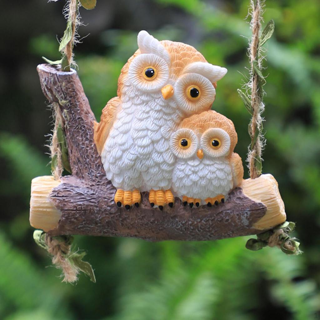 Фигурка животного, садовая скульптура для открытого пространства, подвесное украшение из смолы