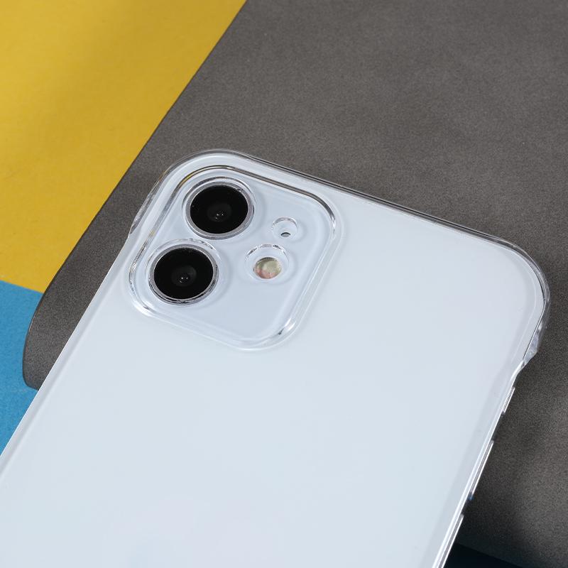 Твердый ПК Чехол для телефона для iPhone 12 6,1 дюйма Защитный Тонкий Чехол Безрамочный Прозрачный Чехол для мобильного телефона