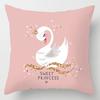 Pink Feather Pillowcase Decorative Bed  Car Sofa Cushion Cover Home Fashion Cute
