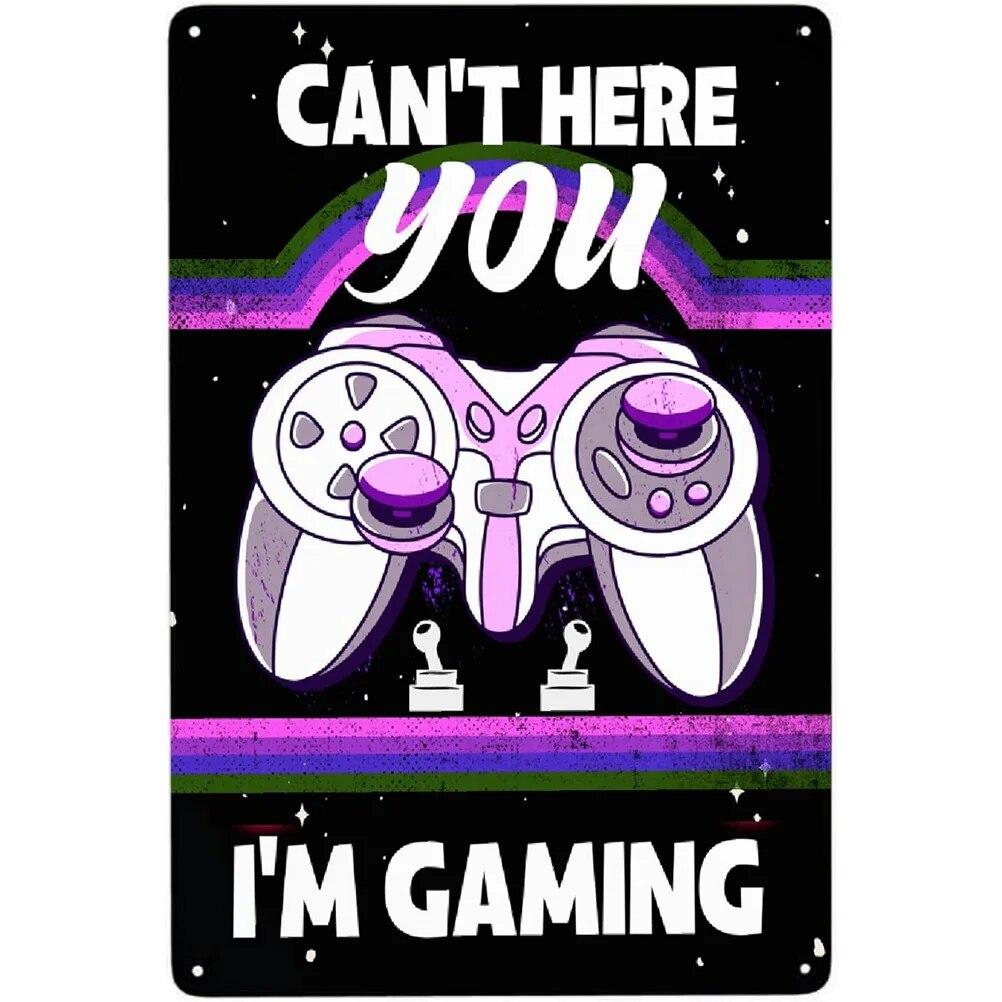 Ретро контроллер, коллекционеры, видеоигры, металлические жестяные знаки, винтажные постеры для игровой комнаты, бара, человека, пещеры, кафе, домашний декор стен, подарок