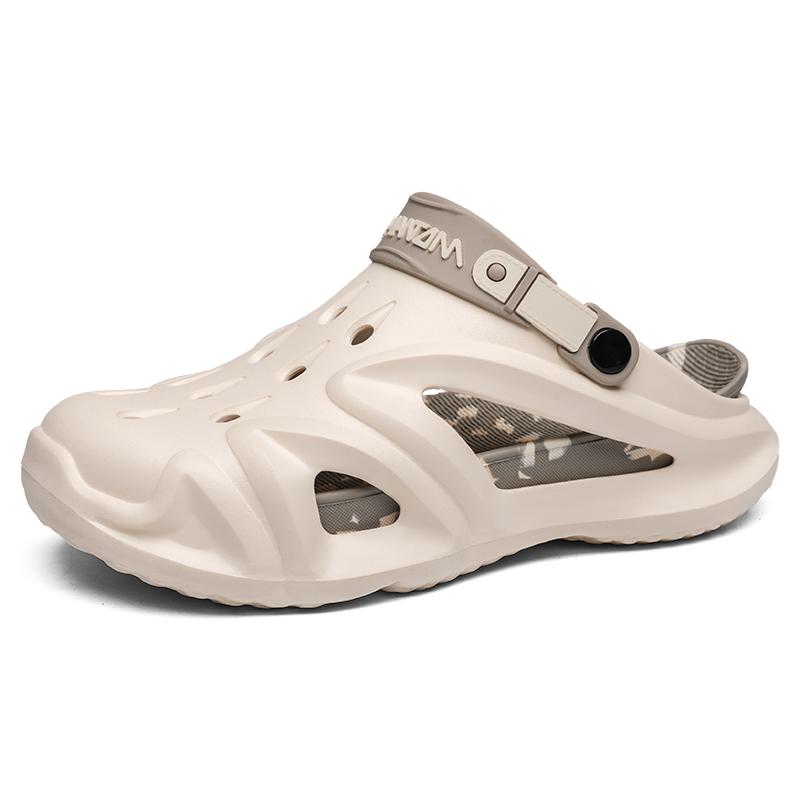 Модные летние мужские сандалии Eva платформа мягкие пляжные туфли для улицы мужские шлепанцы ванная комната нескользящая обувь мужские горячие популярные клоги
