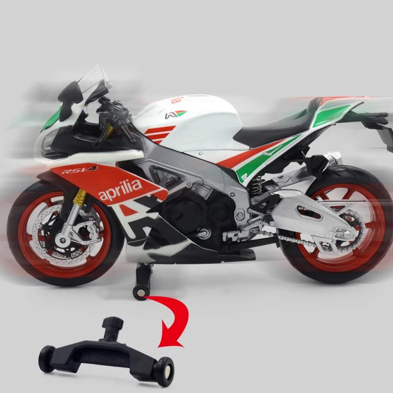 Модель мотоцикла Aprilia RSV4 в масштабе 1/12, литая, игрушка с детализированным дизайном и подвижными частями