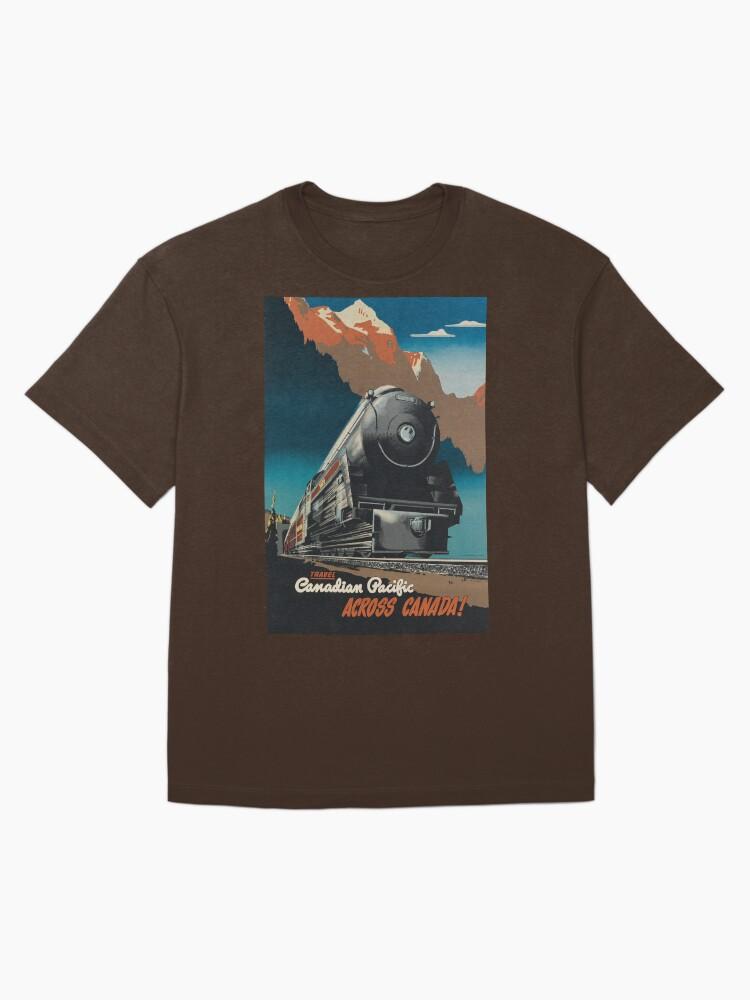 Europe Travel Canadain Pacific vintage travel poster Oversized T-Shirt