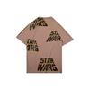 Футболка мужская с коротким рукавом Li Ning Star Wars Letter Print, свободная, коричневая AHSQ265-2