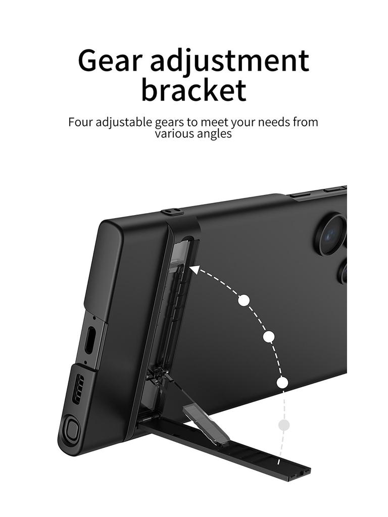 Чехол для телефона Samsung S24 Ultra с регулируемой подставкой Triumph, ультратонкий, однотонный, защита от падений