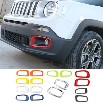 SHINEKA Внешние аксессуары для Jeep Renegade ABS передняя противотуманная фара автомобиля декоративная крышка наклейка для Jeep Renegade