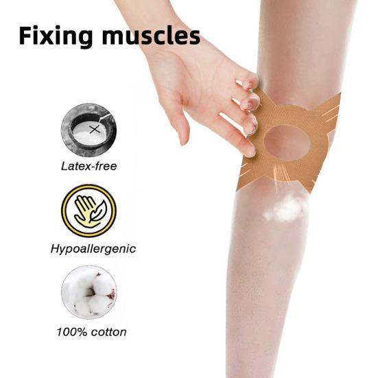 Предварительно нарезанная кинезиологическая лента, клейкая хлопковая спортивная лента для поддержки мышц, водонепроницаемая эластичная спортивная лента для облегчения боли в коленном и лучезапястном суставах