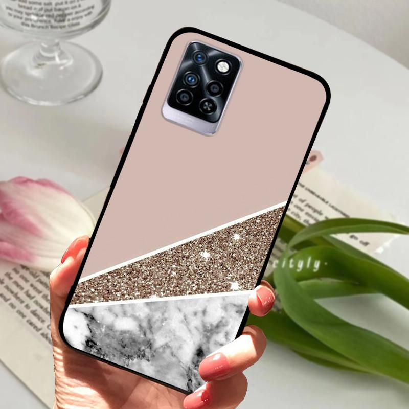 Чехол для Infinix Note 10 Plus Черный Мягкий силикон ТПУ Задняя крышка Для Infinix Note10 Pro NFC Чехол для телефона Note 10 Pro Plus Бампер