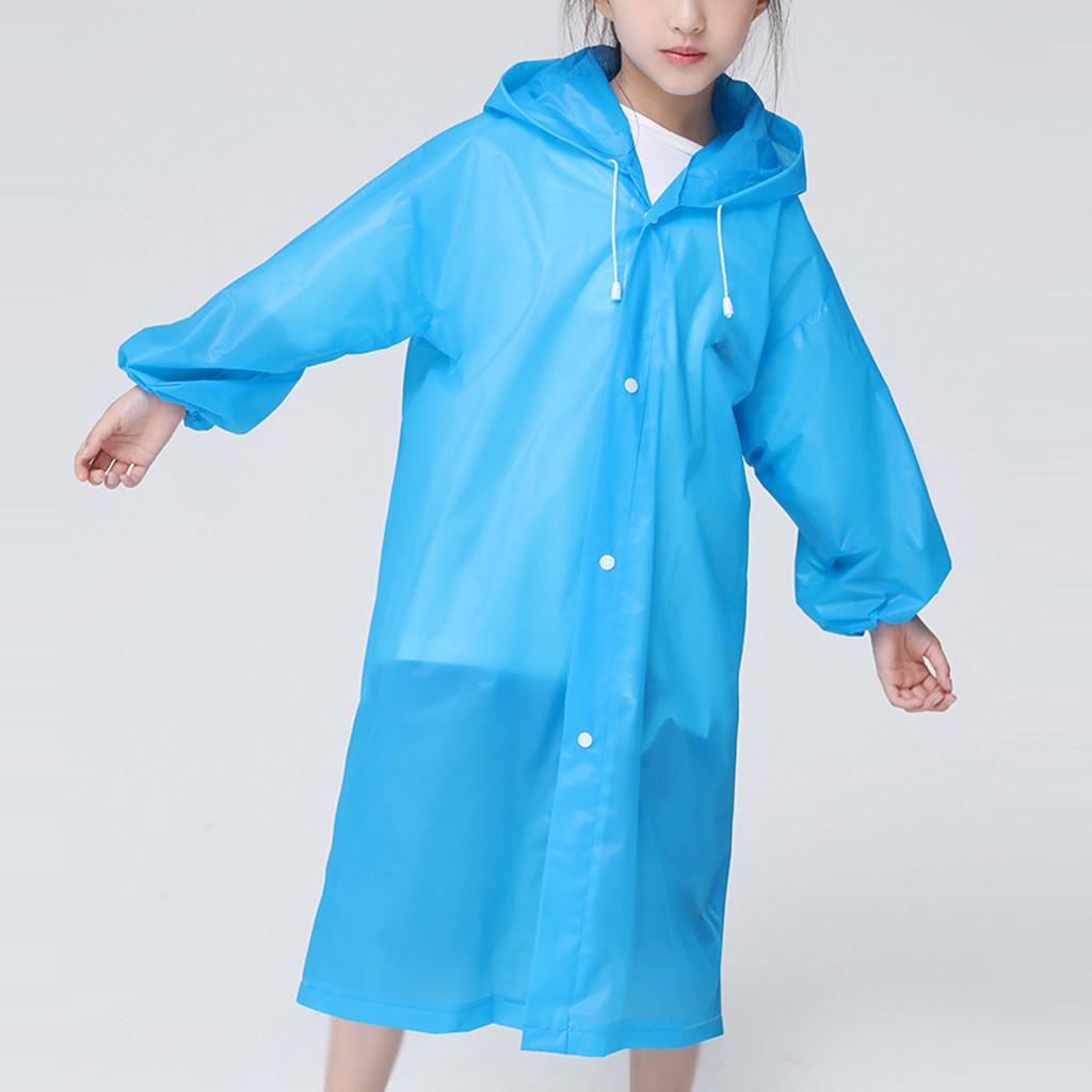 Детский уличный модный плащ для путешествий для взрослых, толстый прозрачный плащ из ЭВК