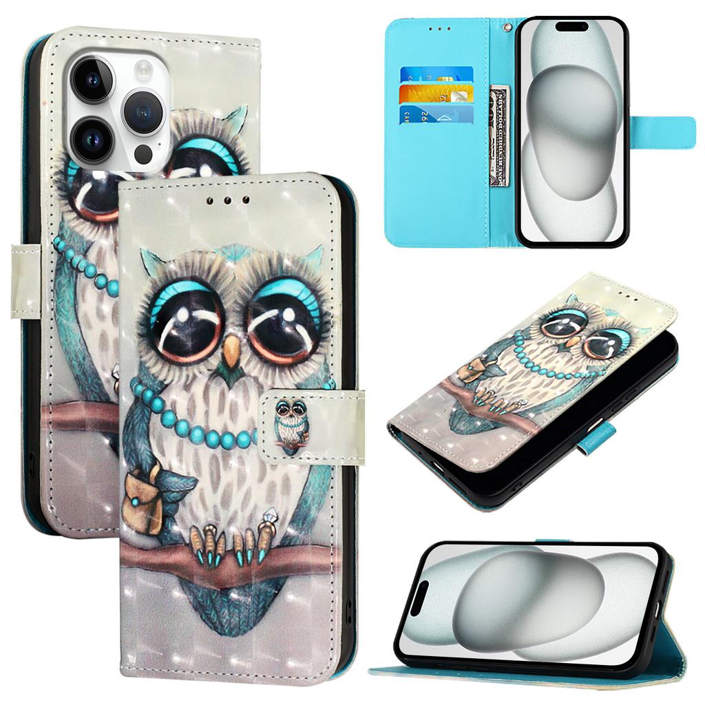 Elegant Owl Pattern PU Leather Wallet Phone Case–Magnetic Clasp,Shockproof & Card Slots for iPhone,Samsung,Huawei,Xiaomi,Moto,Oppo,Infinix and More