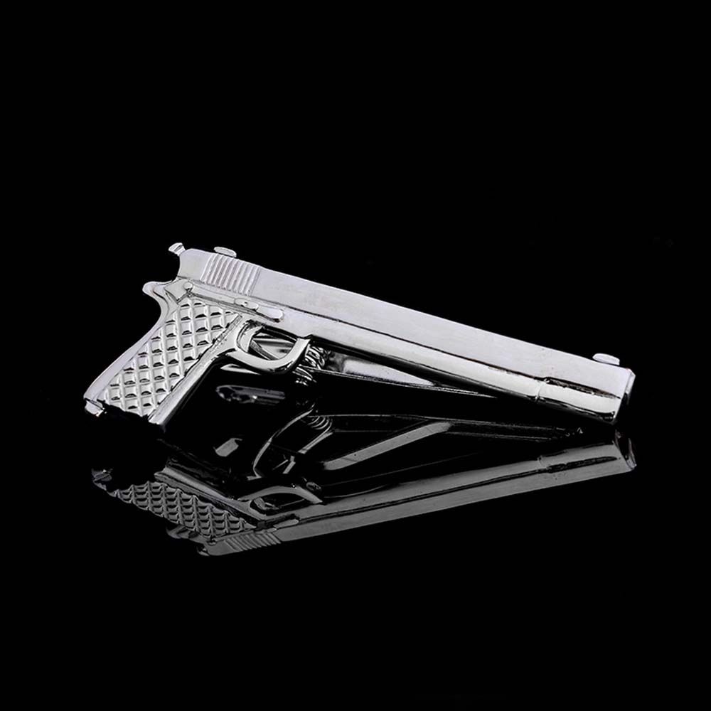 Clasp Charm 1 Piece Wedding Silver Metal Key Shape Jewelry Glasses Shape Tie Clip Necktie Clips Pin