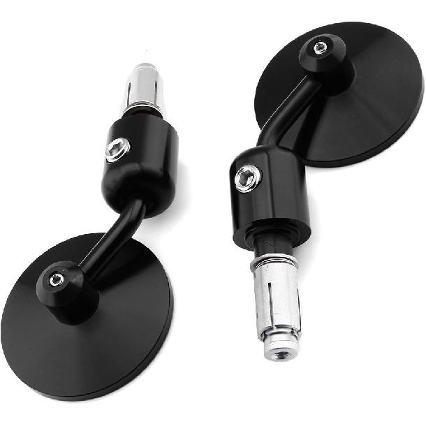 Кастомные мотоциклетные CNC зеркала заднего вида на руль, 3" круглые, 7/8" 22 мм, совместимые с Honda Yamaha Suzuki Kawasaki Aprilia Derbi Ducati