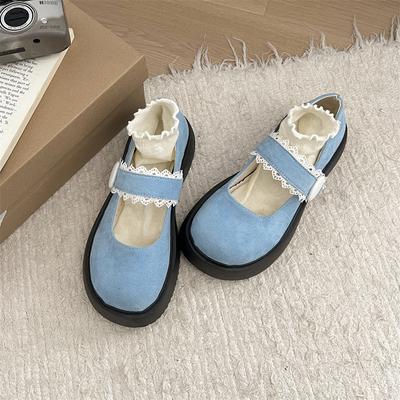 Простые кожаные туфли на платформе в британском стиле с круглым носком, женские, осень-зима 2025, новые французские повседневные туфли-лоферы на толстом каблуке