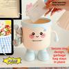 New Design Pen Holder Space-Saving Design Desktop Waste Basket Makeup Brush Storage  Office Desktop