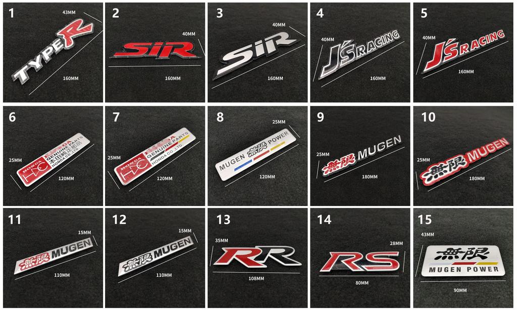 Honda Infinity Sticker Logo Motorcycle Gas Tank Sticker Emblem Badge Decoration Aluminum Racing Wing