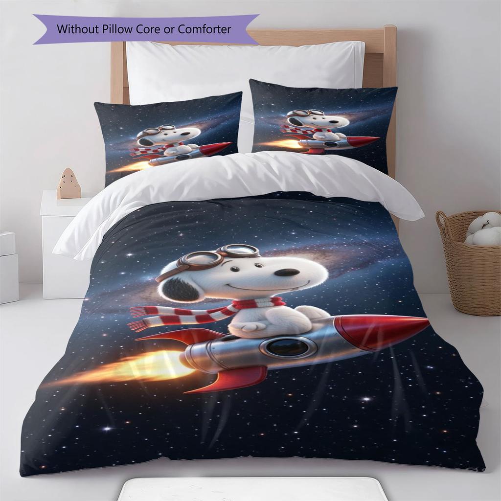 Snoopy Family Portrait Comfortable and Warm Bedding Set The Perfect Choice for Decorating Your Bedroom and Creating A Happy Home