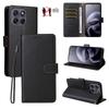 Case for Moto G67 5G - Leather/PU, Black, With Card Holder