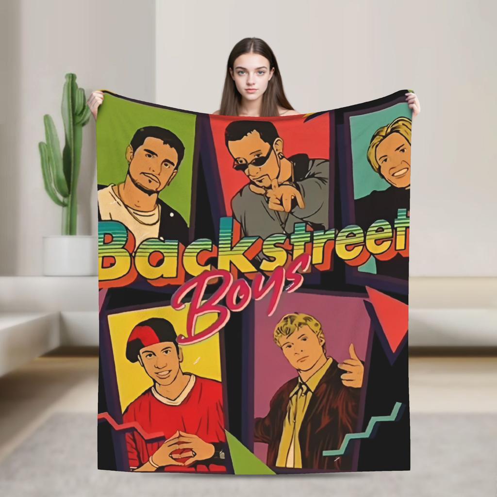 Плед BSB Backstreet Boys Теплый Мягкий Забавный Плюшевый Плед для Спальни Пикника Фланелевая Постельная Покрывало Покрывало на Кровать