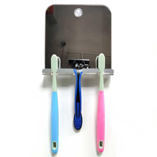 1 комплект зеркала для душа с присоской, настенное акриловое противотуманное зеркало для макияжа для бритья для ванной комнаты