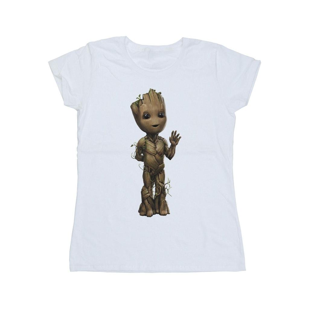 Marvel Womens/Ladies I Am Groot Wave Pose Cotton T-Shirt